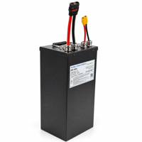 Batterie au lithium personnalisée 60V 40Ah 300A 16S10P avec boîtier métallique pour vélo électrique tout-terrain, aventures et loisirs en plein air