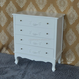 Mobile da pavimento moderno bianco a 4 cassetti - Product Image 3