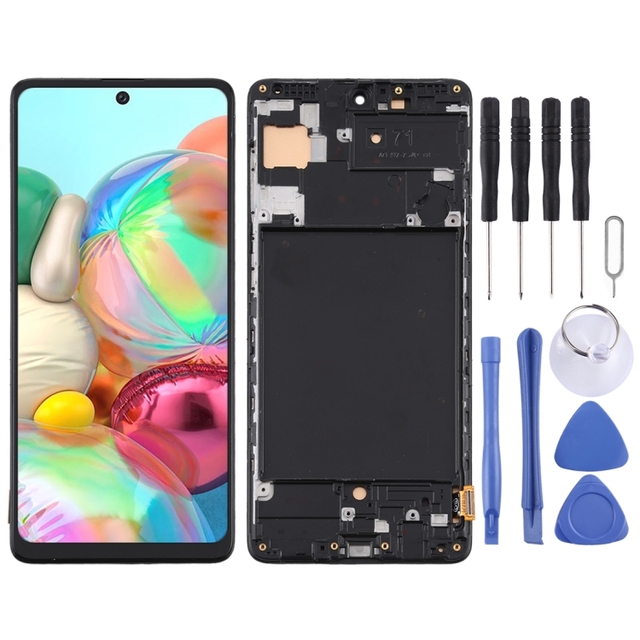 Wholesale Price LCD Screen TFT and Digitizer Full Assembly With Frame for Samsung Galaxy A71 Mobile Display LCD Touch Screen