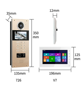 Sistema de Videoportero <span class=keywords><strong>para</strong></span> Múltiples Apartamentos, Monitor Interior HD IPS de 7 Pulgadas, Conjunto de Seguridad <span class=keywords><strong>para</strong></span> el Hogar, Adecuado <span class=keywords><strong>para</strong></span> Apartamentos, Villas y Edificios de Oficinas - Product Image 4