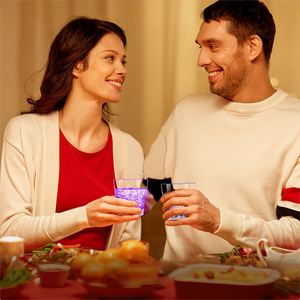 Multi Colors LED Light-up <b>Plastic</b> Octagon Shaped <b>Drinking</b> Glass Octagonal <b>Cup</b> for Sale - Product Image 6