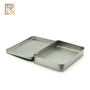 กล่องดีบุกโลหะมีฝาปิดแบบบานพับสำหรับเครื่องเขียนดินสอสีน้ำกล่องดินสอสีกล่องดีบุกเปล่าสำหรับบรรจุอาหารขนมขบเคี้ยว - Product Image 3