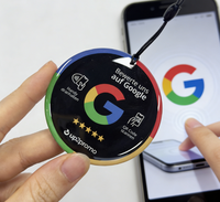 Tarjeta Mini Etiqueta RFID NFC Inteligente Personalizada a Prueba de Agua con Resina Epoxi para Membresías Empresariales y Uso en Hoteles