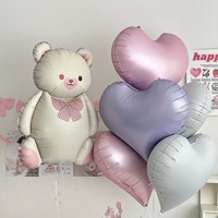 Cartoon Matte Folie Luftballons tragen Retro Auto Flugzeug Helium Hochzeits feier Dekoration Kuchen Süßigkeiten Heißluft ballon