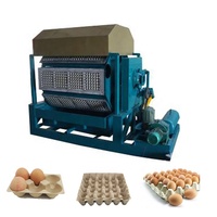 Machine de fabrication de barquettes à œufs en pâte à papier à haute capacité, contrôlée par PLC, avec boîte de vitesses, moteur à engrenages et pompe, pour l'Afrique, à prix compétitif, pour cartons séchés au soleil