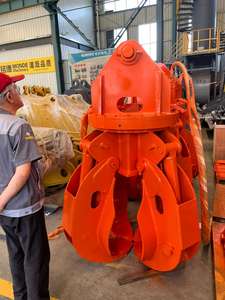 Rotation Orangen schalen greifer Eisen Sortier greifer Schrott Magnet Lotus form Greifer für Bagger - Product Image 6