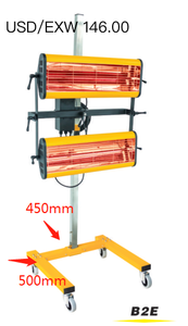 ราคาที่ดีที่สุดคลื่นสั้นโคมไฟอินฟราเรดรถบูธสีรถเตาอบสำหรับน้ำที่ใช้บูธสี - Product Image 5