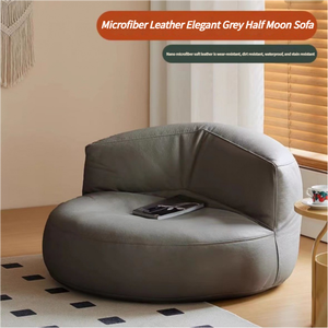 Canapé simple moderne en demi-lune Coussin de <span class=keywords><strong>salon</strong></span> Tatami doux pour petit ménage Location <span class=keywords><strong>Maison</strong></span> Sac de fèves Canapé Sac de fèves - Product Image 5
