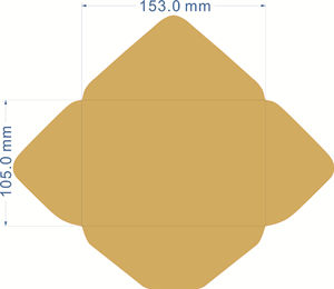 Enveloppe en papier de coton personnalisée pour cartes de mariage - Product Image 6