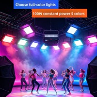 Projecteur RVBCW pleine puissance 500W pour éclairage d'ambiance de studio de danse, panneau lumineux pour spectacles de groupe et scène