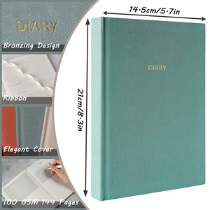 Tùy chỉnh A5 cân bằng Tạp Chí Vải giấy bìa cứng hàng ngày tự chăm sóc thường xuyên kế hoạch máy tính xách tay cho tất cả mọi người chủ đề may RÀNG BUỘC - Product Image 2