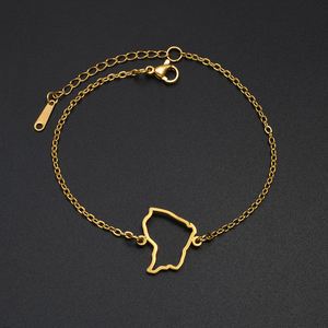 Pulsera de Acero Inoxidable con Mapa de <span class=keywords><strong>La</strong></span> Réunion y Guyana Francesa para Mujer, Joyería con Diseño de <span class=keywords><strong>la</strong></span> <span class=keywords><strong>Isla</strong></span> de Reunión # 612962 - Product Image 5