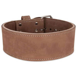 Ceintures en cuir de vachette de couleur personnalisée de haute qualité pour le levage de puissance Top Selling Single & Double Prong avec logo personnalisé - Product Image 2