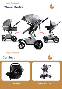 JXB 2025 Nouvelle Arrivée Mode Poussette Bébé à Deux Sens Haute Paysage pour Fille et Garçon - Product Image 3