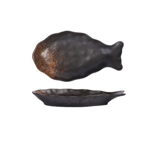 Ceramic Fish Head Steamed Fish <b>Plate</b> Microwave Safe Japanese Minimalist Design Glazed Non-Toxic Eco-Friendly Hotels Restaurant - Product Image 5