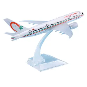 Factory Supply 14cm Alloy Aircraft model royal air maroc Airways Boeing B787-8 aviation model aviation gift