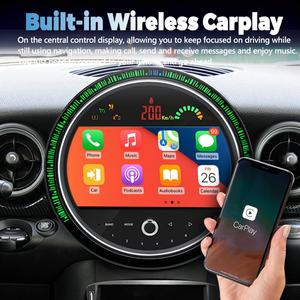 Radio para Auto con Pantalla Android de 9 Pulgadas, Reproductor Multimedia, GPS, Carplay y Navegación para BMW Mini Cooper R55 R56 2007-2010 Peaceman Clubman - Product Image 5