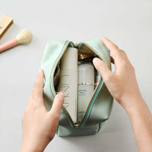 Mini Makeup Bag PU Zipper Purse Travel Cosmetic Bag <strong>for</strong> Women Girls <strong>Teens</strong> Small Compact <strong>Make</strong> <strong>up</strong> Pouch - Product Image 2