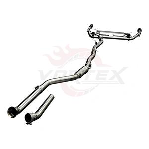 Échappement arrière à soupapes en acier inoxydable Vortex pour BMW G01 X3 G02 X4 avec silencieux transversal et kit de double embouts chromés - Product Image 4