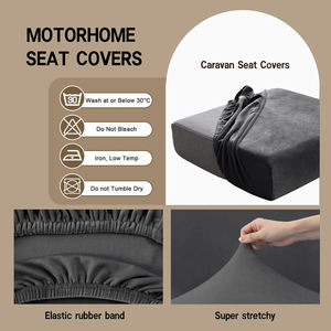 Housse de chaise de canapé, housses de <span class=keywords><strong>coussin</strong></span> RV Dinette avec velours extensible à nouer, housse de <span class=keywords><strong>coussin</strong></span> de camping-car pour banc de voiture RV Camper - Product Image 5