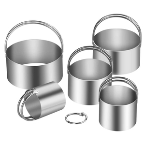 Utensili <span class=keywords><strong>professionali</strong></span> <span class=keywords><strong>per</strong></span> pasta da forno in acciaio inossidabile formine <span class=keywords><strong>per</strong></span> <span class=keywords><strong>biscotti</strong></span> di forma rotonda con manico Set di taglierina <span class=keywords><strong>per</strong></span> <span class=keywords><strong>biscotti</strong></span> - Product Image 6