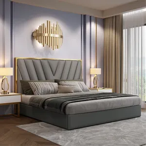 Quarto design de mobiliário duplo queen nova coleção levanta-se hotel austrália cama genuína