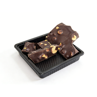 Barre de chocolat sans sucre OEM en gros, au lait et aux noix, avec maïs lyophilisé, noisettes entières, amandes, noix de cajou et pistaches