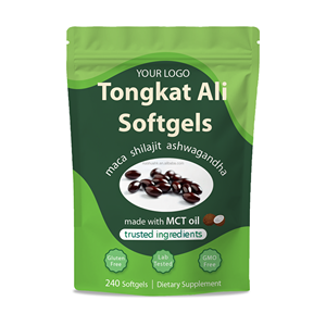 Gélules de Tongkat Ali, 240 unités, à base d'huile MCT, sans gluten, sans OGM, complément alimentaire pour hommes, gestion de l'énergie - Product Image 1
