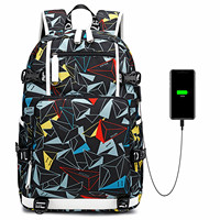 Mode adolescent école sac à dos femmes hommes ordinateur portable sac de voyage grand étanche multifonction USB charge sac à dos Mochila
