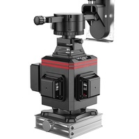 Niveau laser rotatif autonivelant vert 360° 4D 16 lignes, laser croisé horizontal et vertical, outils de mesure et de nivellement
