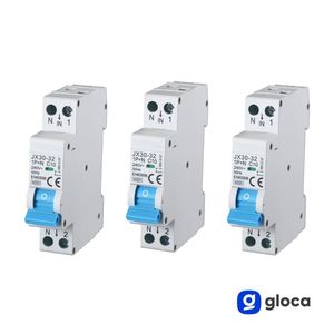 Gloca Jx30สวิตช์แม่เหล็กอัตโนมัติ, 1P + N 10A 250V C10ราง DIN วงจรเบรกเกอร์สำหรับป้องกันไฟฟ้า - Product Image 3