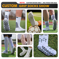 OEM Chaussettes de football antidérapantes personnalisées pour hommes et femmes Chaussettes de football antidérapantes avec logo personnalisé