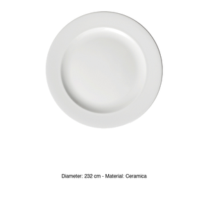 Plato de Cena Churchill Profile, Cerámica Blanca de 23.2 cm, para Restaurante, Hotel, Vajilla al por Mayor - Product Image 3