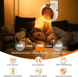 Mini Calentador Portátil, Ventilador de Aire Caliente, Calentador de Escritorio Doméstico, Calentador de Pared Redondo, Electrodomésticos, Calentador de Invierno Seguro - Product Image 2
