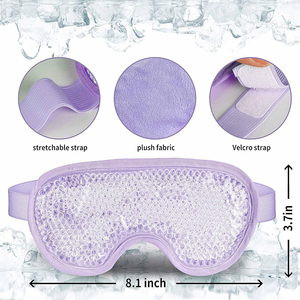Mascarillas de Gel <span class=keywords><strong>para</strong></span> el Cuidado de los Ojos Todo en Uno, Compresas Frías/Calientes Reutilizables con Perlas Flexibles, Terapia de Compresión <span class=keywords><strong>para</strong></span> Ojos Hinchados - Product Image 3