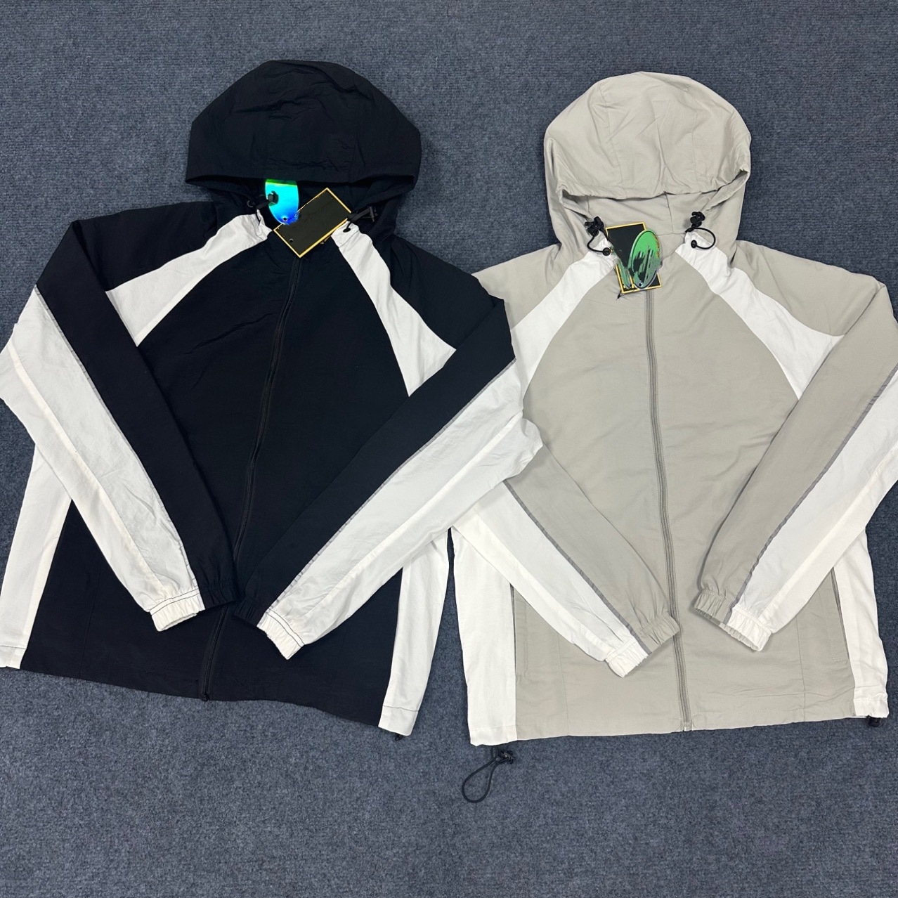 Colorblock Windbreakers - Customizable & Stylish Jackets