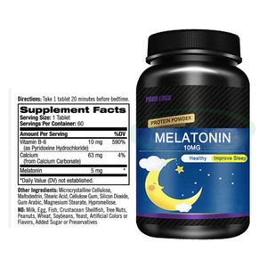 VitaSpring OEM obat tidur Melatonin kapsul tidur <span class=keywords><strong>10mg</strong></span> 60mg Melatonin tablet - Product Image 4