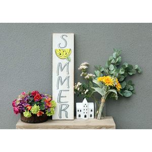ของตกแต่งแขวนผนังทำจากไม้แนวชนบทป้ายไม้พิมพ์ลายตัวอักษรสำหรับฤดูร้อน - Product Image 3