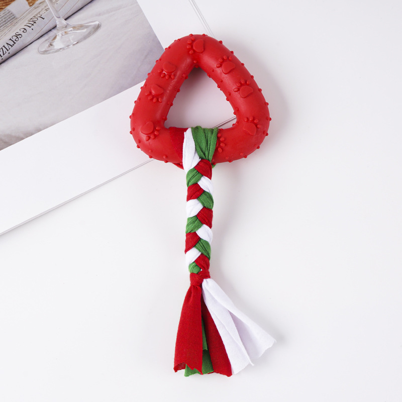 Tira de tela triangular con huella roja, 58 g, 18 cm