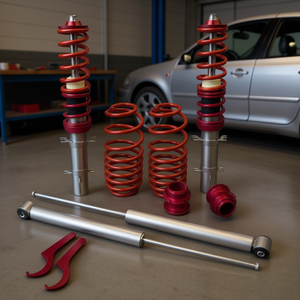 Kit di ammortizzatori regolabili in altezza per VW Golf Mk4 2WD, sistema di sospensioni con montanti regolabili. - Product Image 2