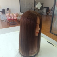 Siap Kirim Rambut Manusia Asli Cina Raw Virgin Silk Top Weft Back Glueless Topper Multi Warna untuk Rambut Menipis Harga Grosir