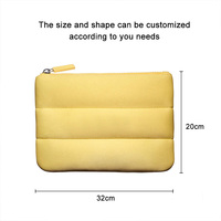 Pochette de toilette de voyage réutilisable en silicone avec logo, pochette de beauté à bulles, sac à maquillage rembourré en néoprène recyclé, logo personnalisé