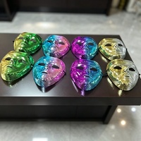 Masque de fête boule disco DIY très populaire, masque de déguisement d'Halloween pour performance de cosplay et décoration