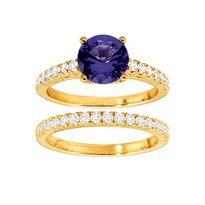 แหวนพลอยโทแพซทรงรีสีน้ำเงินเข้มธรรมชาติ ชุบเงิน ดีไซน์ทันสมัย เหมาะสำหรับงานหมั้น งานแต่งงาน งานครบรอบ และงานปาร์ตี้ - Product Image 3