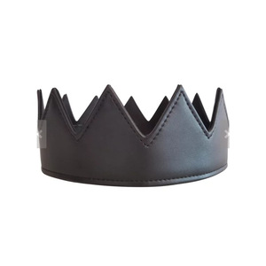 Chapeau magique en cuir personnalisé, chapeau/couronne d'anniversaire pour les fêtes, fournitures pour fête d'Halloween, cadeaux, logo personnalisé. - Product Image 3