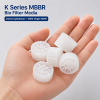 en plastique HDPE cylindre filtre média K5 MBBR aérateurs Biofilm transporteur usine de traitement des eaux usées filtre à eau