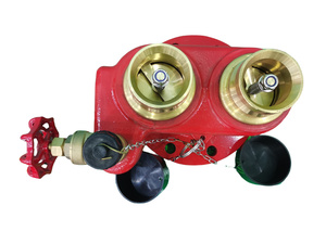 Raccord d'entrée à deux et quatre voies XingLong <span class=keywords><strong>2</strong></span>,5'' BS336 en fonte ductile pour hydrant d'incendie, accessoire de protection incendie pour tuyau d'incendie - Product Image 4