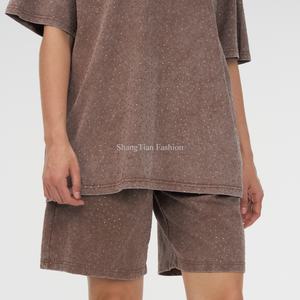 Ensemble de vêtements de sport pour femmes 2025, style streetwear, t-shirt et short en jean délavé avec strass - Product Image 6