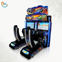Joy2fun Machine d'arcade de course à deux écrans de 32 pouces pour 2 joueurs, à monnayeur, jeu de conduite automobile pour centre de jeux et parc d'attractions