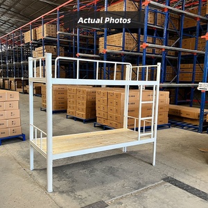 Étudiants fer acier meubles escaliers garçons double maison prix de stockage métal filles adolescents enfants adultes lits superposés mezzanine - Product Image 5